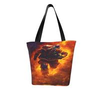 SMAZDFXX Design 8 Borsa a tracolla con albero colorato e doppio paesaggio, borsa da donna, borsa per la spesa grande da 13 pollici