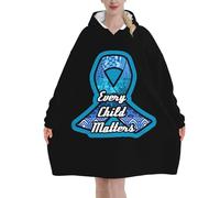 SMAZDFXX Felpa con cappuccio indossabile per la sensibilizzazione sugli abusi sui minori, da uomo e da donna, con tasca