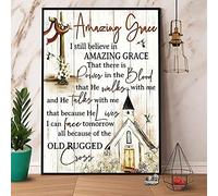 SMAZDFXX Gesù Cristo Amazing Gr ace Targa in metallo vintage per bar, ristoranti, caffè, decorazioni da parete, 8x6 pollici