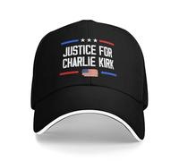 SMAZDFXX Giustizia per Charlie Kirk, Berretto Riposa in Pace Charlie, Berretto da Eroe