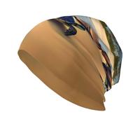 SMAZDFXX I Cappelli Lavorati a Maglia Turtles on The Beach, i Cappelli da Trekking e i Cappelli Caldi Sono Perfetti per l'uso Quotidiano, i Viaggi e Le attività all'aperto. Nero