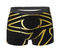 SMAZDFXX Intimo da Uomo con geroglifici Dorati degli antichi dei egizi - Boxer Elastici per Ragazzi