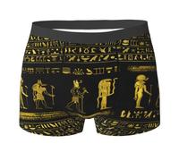 SMAZDFXX Intimo da Uomo con geroglifici Dorati degli antichi dei egizi - Boxer Elastici per Ragazzi