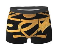 SMAZDFXX Intimo da Uomo con geroglifici Dorati degli antichi dei egizi - Boxer Elastici per Ragazzi