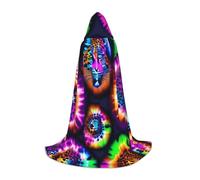 SMAZDFXX Mantello con cappuccio da leopardo nascosto tra i fiori, costume per cosplay, mascherata, carnevale, palcoscenico, festa, Comic Con