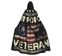 SMAZDFXX Mantello con cappuccio da veterano della seconda guerra mondiale, per donne, uomini e adulti, a lunghezza intera, per costumi cosplay di Halloween