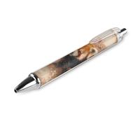SMAZDFXX Penna a sfera retrattile Ink Red Panda And Blossom con punta da 0,5 mm, inchiostro nero, scrittura, 1 pezzo