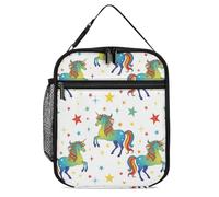 SMAZDFXX Porta pranzo unicorno per uomini, donne e adulti, piccolo sacchetto termico per il pranzo per ufficio, escursionismo, porta pranzo portatile riutilizzabile