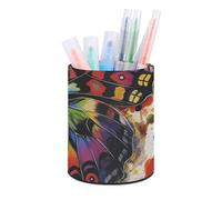 SMAZDFXX Portapenne a forma di farfalla colorata con ali vivaci, portapenne