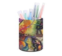 SMAZDFXX Portapenne a forma di farfalla colorata con ali vivaci, portapenne