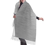 SMAZDFXX Sciarpa con frange in cashmere, glitter argento, glamour e scintillante, sciarpe in seta autunnali e invernali per viaggi, feste e decorazioni