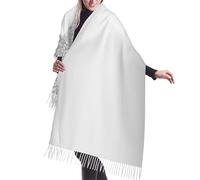 SMAZDFXX Sciarpa con frange in cashmere grigio metallizzato e glitter argento, sciarpe in seta autunnali e invernali per viaggi, feste e decorazioni