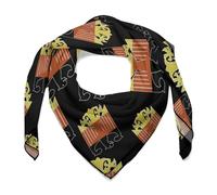 SMAZDFXX Sciarpa quadrata leggera da donna con stemma della bandiera, bandane originali, sciarpe in raso versatili per il collo e i capelli