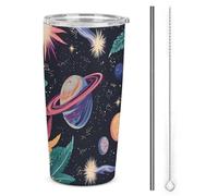 SMAZDFXX Tazza da caffè termica multifunzionale colorata A Dream - Isolante in acciaio inossidabile, resistente alle perdite, resistente ai graffi per viaggi e ufficio, 20 once