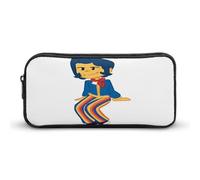 SMAZDFXX Wally-Darling Hello Merch Astuccio portapenne Kawaii per cancelleria e penne per adulti, piccola borsa per il trucco, 8,7x4,7x2 pollici