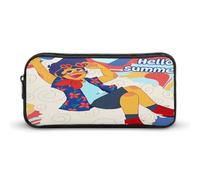 SMAZDFXX Wally-Darling Hello Merch Astuccio portapenne Kawaii per cancelleria e penne per adulti, piccola borsa per il trucco, 8,7x4,7x2 pollici