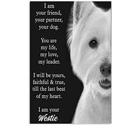 SMAZDFXX Westie, tu sei la mia vita, cartello in metallo, poster da parete, 8 x 12 pollici