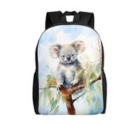 SMAZDFXX Zaino unisex di grande capacità, motivo: ramo di un albero di koala, zaino per laptop traspirante, ideale per gite del fine settimana, zaino da 16 pollici per donne e uomini, regalo