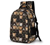 SMAZDFXX Zaino versatile con tasca portacomputer e tablet, a forma di gatti, per donne e uomini