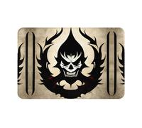 SMAZDFXX Zerbini stampati con il simbolo del diavolo e di Satana, zerbini per esterni, adatti per cucine, bagni e decorazioni per interni ed esterni.