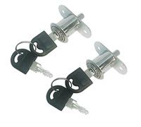 Smbbit 2 serrature a stantuffo per porta scorrevole, per scatola luminosa, serratura scorrevole per armadietto, lunghezza cilindrica, 22 mm