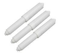 Smbcgdm Robusto porta carta igienica a molla in plastica conveniente facile installazione sostituzione rullo regolabile bianco