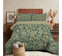 SMBHIAON Trapunta Piazza E Mezza, Con Bacche Vite Foglie,Trapunta 4 Stagioni,Stile Pastorale Vegetale, Piumone Verde Menta, Letto 200X200Cm Federa, Reversibile Piumino Senza Copertina
