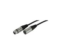 STAGG - Cavo per microfono XLR maschio a femmina a 3 pin da 6 m nero