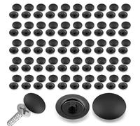 SMCEHEYA Tappi Coprivite 100Pezzi Coprivite in Plastica Tappi a Vite per Viti da 7-8 mm a Croce Copri Buchi Mobili Tappi di Copertura a Scatto per Armadi, Scrivanie, Mobil