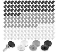 SMCEHEYA Tappi Coprivite 300Pezzi Coprivite in Plastica Tappi a Vite per Viti da 7-8 mm a Croce Copri Buchi Mobili Tappi di Copertura a Scatto per Armadi, Scrivanie, Mobil