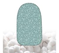 SMCMGECEUZ 60x37cm Copri ASSE da Stiro Piccolo Copriasse da Stiro Cotone, Rivestimento per ASSE da Stiro Copriasse da Stiro di Ricambio Multicolore(Green 4)