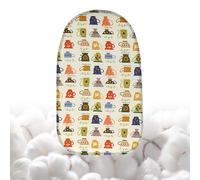 SMCMGECEUZ 60x37cm Copri ASSE da Stiro Piccolo Copriasse da Stiro Cotone, Rivestimento per ASSE da Stiro Copriasse da Stiro di Ricambio Multicolore(Beige)