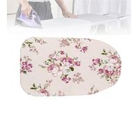 SMCMGECEUZ 60x37cm Copriasse da Stiro Cotone con Elastico Copriasse da Stiro Piccolo, Copri ASSE da Stiro Resistente al Calore Rivestimento per ASSE da Stiro(Pink)