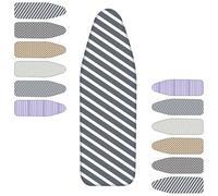 SMCMGECEUZ Copriasse da Stiro Elastico 90x30 100x33 110x33 120x40cm Copri ASSE da Stiro con Imbottitura Copriasse da Stiro Resistente Scorch(Gray 2,48x15in(120x40cm))