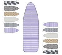 SMCMGECEUZ Copriasse da Stiro Elastico 90x30 100x33 110x33 120x40cm Copri ASSE da Stiro con Imbottitura Copriasse da Stiro Resistente Scorch(Purple,48x15in(120x40cm))