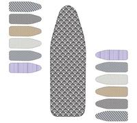 SMCMGECEUZ Copriasse da Stiro Elastico 90x30 100x33 110x33 120x40cm Copri ASSE da Stiro con Imbottitura Copriasse da Stiro Resistente Scorch(Brown,48x15in(120x40cm))