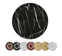 SMCMGECEUZ Piatto Girevole Lazy Susan In Legno 50 60 70 80 90cm Piatto Da Portata Girevole, Vassoio Da Tavolo Giradischi Per Ristorante Hotel(Black marble pattern,100 cm (40 in))