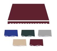 SMCMGECEUZ Tessuto per Tende da Sole Balcone Tessuto per Tende da Sole di Ricambio 200 300 400 500cm Tessuto di Ricambio per Tenda da Sole Esterno Impermeabile(Red,13x9.8ft/4x3.0m)
