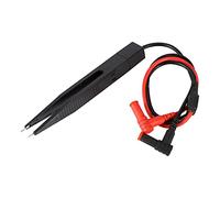SMD Test Clip Probe for Multimeter | 10mm Open Clip for Resistor/Capacitor Measurement | Enhanced Tweezers for Electronic Components | 250V Maximum, 15mm Plug Insertion