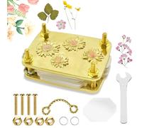 Smdbzda Micros Flower Press, Mini Kit di Pressa per Fiori, Kit Di Pressa Floreale, DIY Pressed Flowers Plant Preservation K-it, Piante Arte e Artigianato Pressatura, For Plants Arts Crafts Lovers (C)