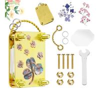 Smdbzda Micros Flower Press, Mini Kit di Pressa per Fiori, Kit Di Pressa Floreale, DIY Pressed Flowers Plant Preservation K-it, Piante Arte e Artigianato Pressatura, For Plants Arts Crafts Lovers (B)