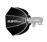 SMDV Speedbox Flip Beauty Dish 24 si apre in un click per flash da studio (senza speedring)