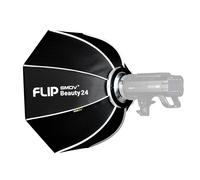 SMDV Speedbox Flip Beauty Dish 24 si apre in un click per flash da studio (senza