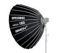SMDV Speedbox Mega interno argento - 180 Deep Softbox - Illuminazione fotografica professionale con resistenza al calore, supporto Bowens e diametro 180 cm