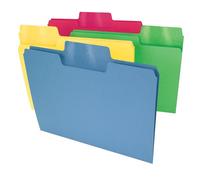 Smead 10480 - Cartella cancellabile SuperTab, formato letterario, colori assortiti, 24 per confezione, cancellabile