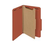 Smead 18723 Pressboard Cartella classificatrice, 1 divisore, 2 pollici Exp, 0.4 Tagliare, Legale, Rete, 10-BX