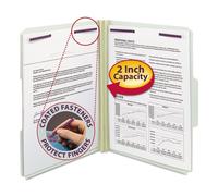 Smead 5,1 cm Erweiterungsverschlussordner, 1/3 obere Lasche, Buchstabe, Grau/Gr n, 25 St ck/Box