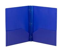 Smead 87731 - Cartella a due tasche, con chiusura a tre fori, formato lettera, blu, 3 per confezione
