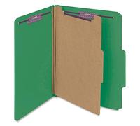 Smead Classification Folders Letter 4-Section Green (10) Plastica Verde