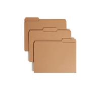 Smead Fastener file Folder, 2 Fasteners, reinforced straight-cut Tab, Letter size, Kraft, 50 per box (14834)